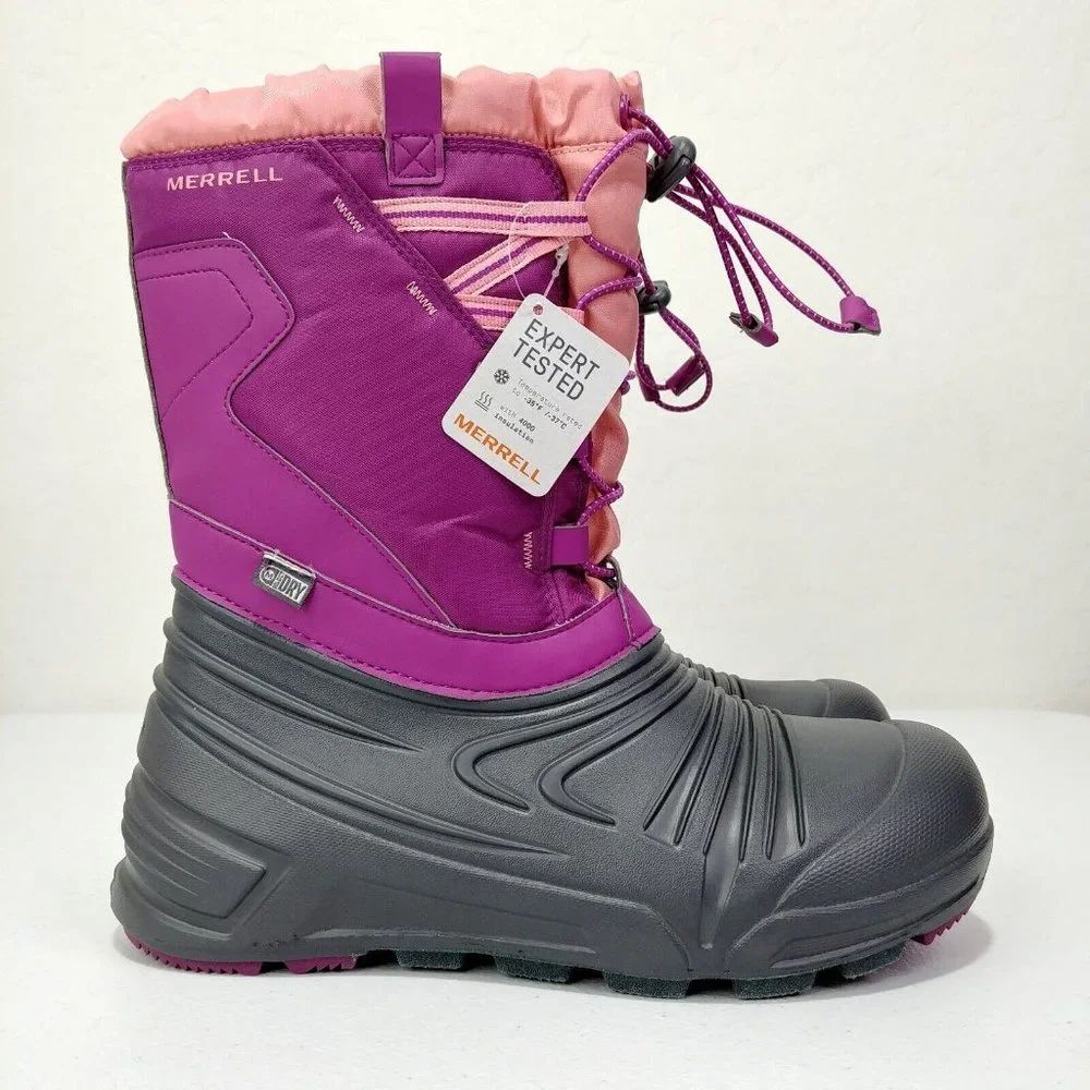 Merrell Snow Winter Boots M-Snow Quest Lite 2.0 WTPF Size 5M Big Kids
